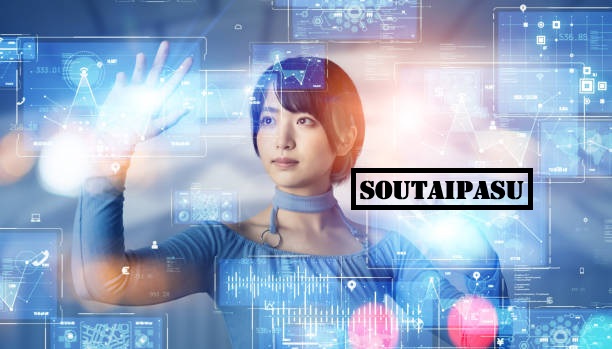 Digital concept of soutaipasu connectivity and innovation