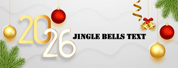 Joyful children singing the jingle bells text during a winter celebration