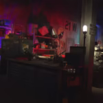 Dark themed cartel manhwa artwork showcasing intense characters in a crime inspired setting